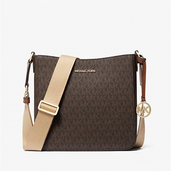 NWT Michael Kors Jet Set Travel Small Signature Logo Messenger Bag
